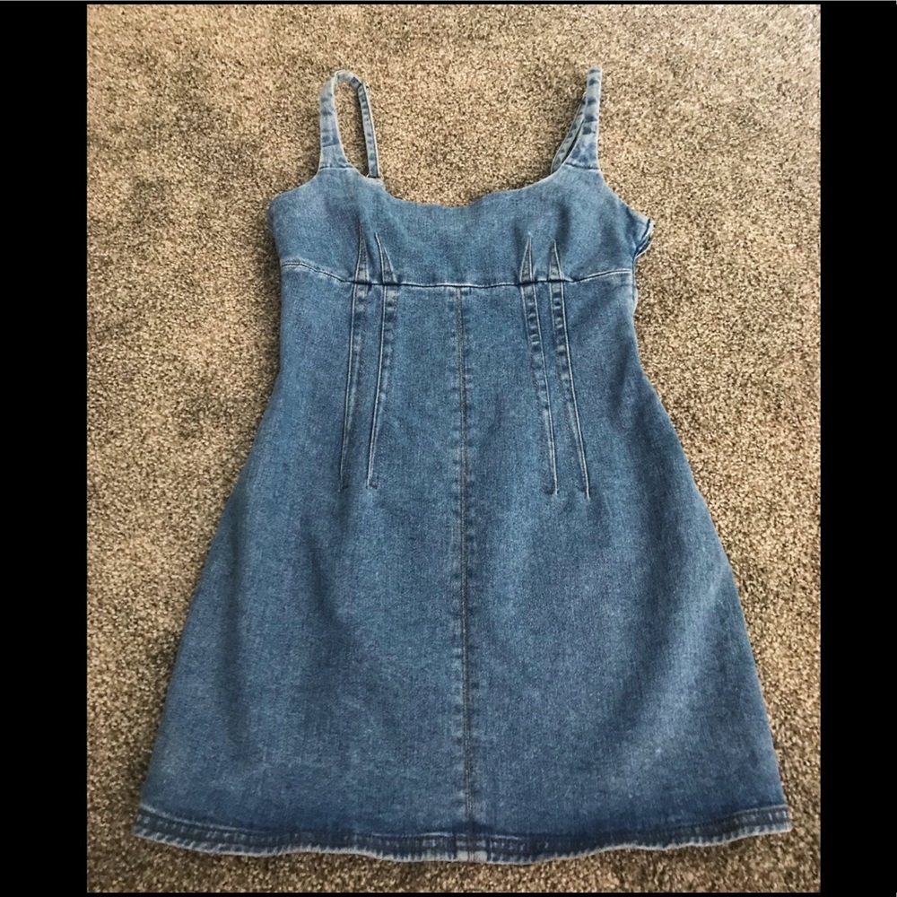 UO BDG Structured Scoop Neck Mini Dress